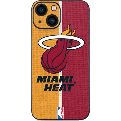 NBA Miami Heat Canvas iPhone 13 Mini Skin