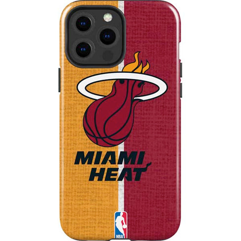 NBA Miami Heat Canvas iPhone 13 Pro Max Impact Case