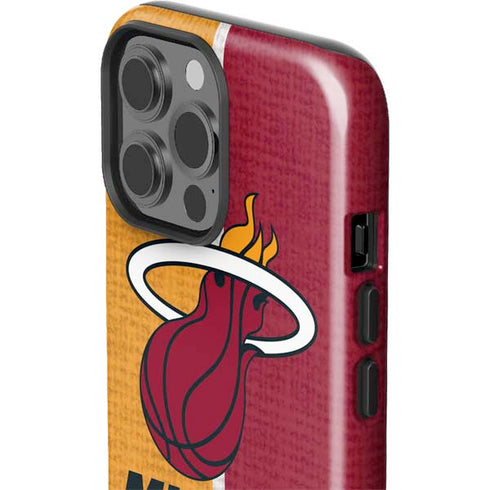 NBA Miami Heat Canvas iPhone 13 Pro Max Impact Case