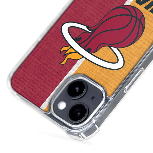 NBA Miami Heat Canvas iPhone 15 Plus MagSafe Case