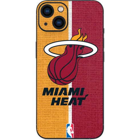 NBA Miami Heat Canvas iPhone 15 Plus Skin