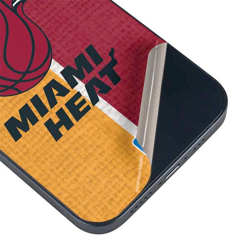 NBA Miami Heat Canvas iPhone 14 Plus Skin