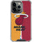 NBA Miami Heat Canvas iPhone 14 Pro Clear Case
