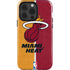 NBA Miami Heat Canvas iPhone 15 Pro Impact Case