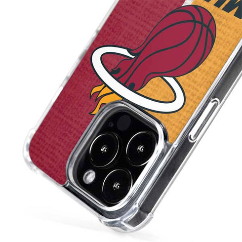 NBA Miami Heat Canvas iPhone 15 Pro Max MagSafe Case