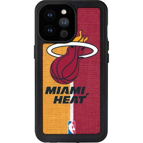 NBA Miami Heat Canvas iPhone 14 Pro Max Waterproof Case
