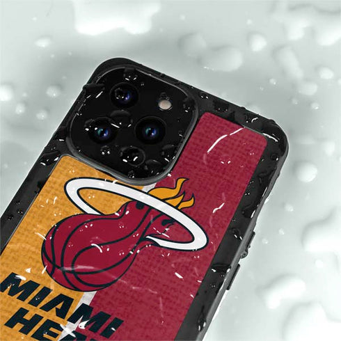 NBA Miami Heat Canvas iPhone 14 Pro Max Waterproof Case