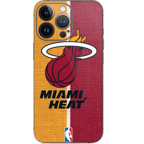 NBA Miami Heat Canvas iPhone 14 Pro Skin