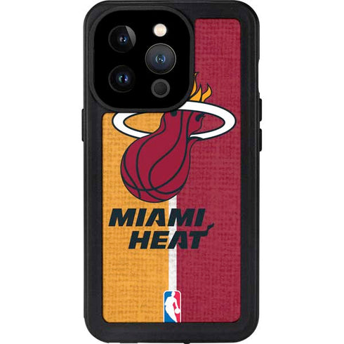 NBA Miami Heat Canvas iPhone 14 Pro Waterproof Case