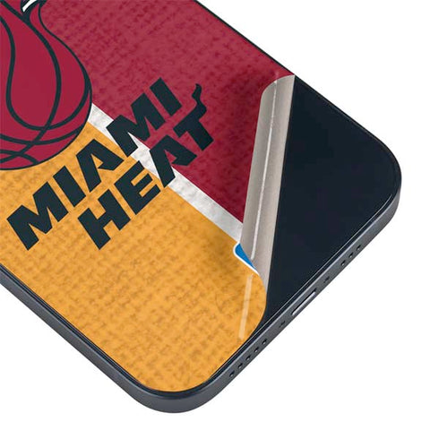 NBA Miami Heat Canvas iPhone 14 Skin