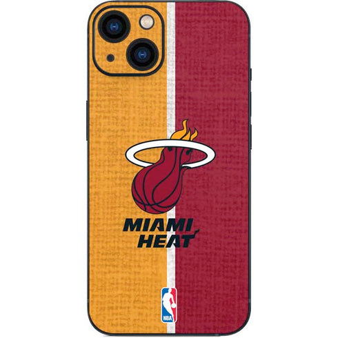 NBA Miami Heat Canvas iPhone 15 Skin