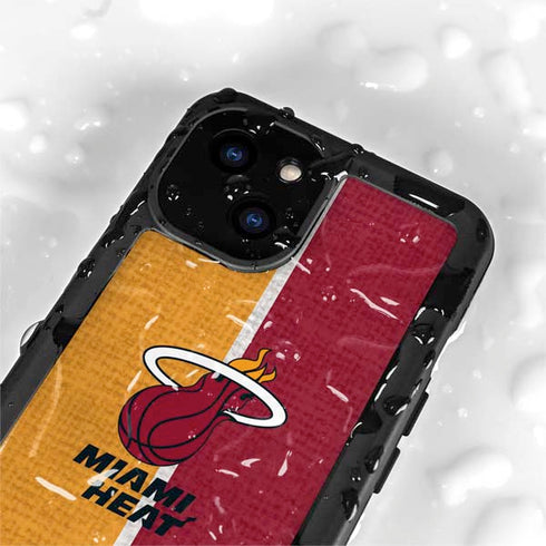 NBA Miami Heat Canvas iPhone 15 Waterproof Case