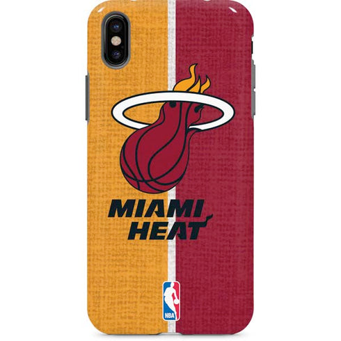 NBA Miami Heat Canvas iPhone X Pro Case
