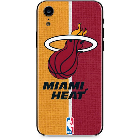 NBA Miami Heat Canvas iPhone XR Skin