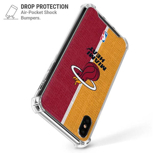 NBA Miami Heat Canvas iPhone XS Max Clear Case
