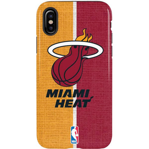 NBA Miami Heat Canvas iPhone XS Pro Case