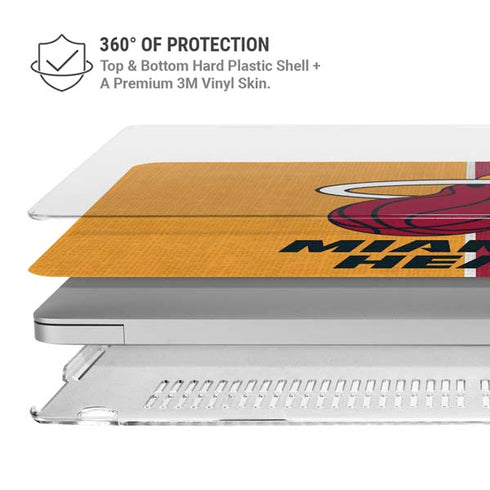 NBA Miami Heat Canvas MacBook Air 15in (2023-2025) Case plus Skin