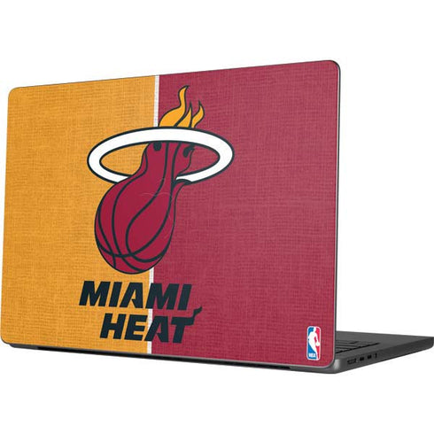 NBA Miami Heat Canvas MacBook Pro 14in (2021-24) Skin
