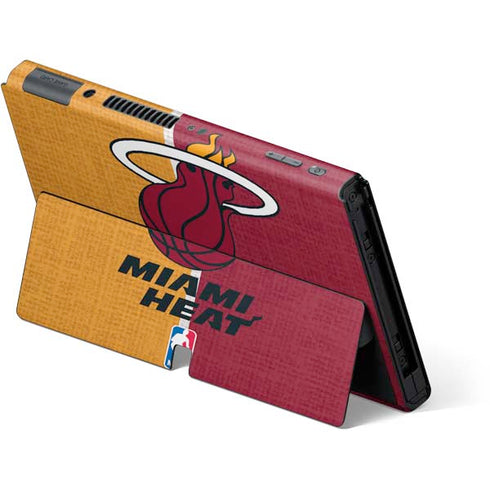 NBA Miami Heat Canvas Nintendo Switch OLED (2021) Skin