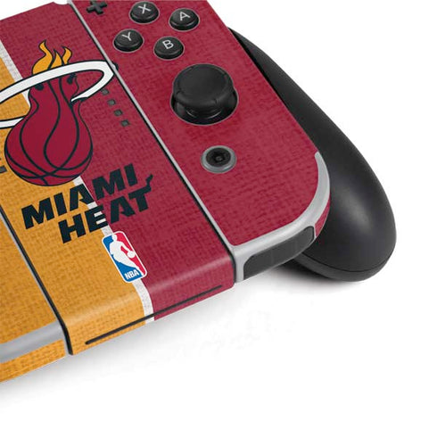 NBA Miami Heat Canvas Nintendo Switch OLED (2021) Skin