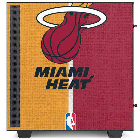 NBA Miami Heat Canvas NZXT H510 Compact ATX Mid-Tower Case Skin