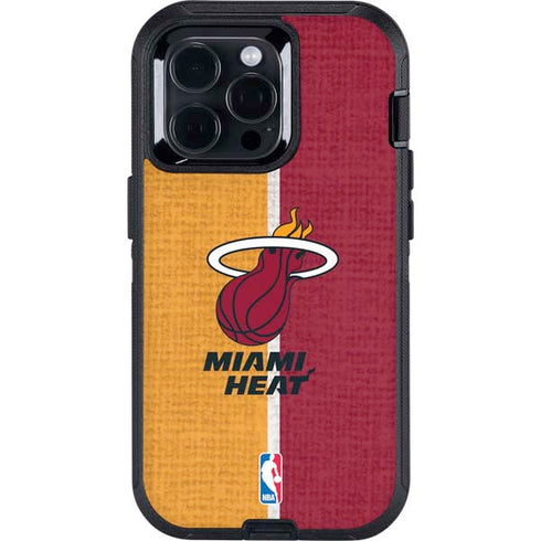 NBA Miami Heat Canvas Otterbox Defender iPhone Skin