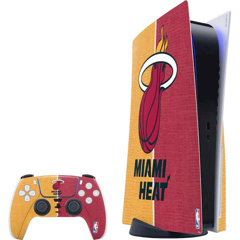 NBA Miami Heat Canvas PS5 Bundle Skin