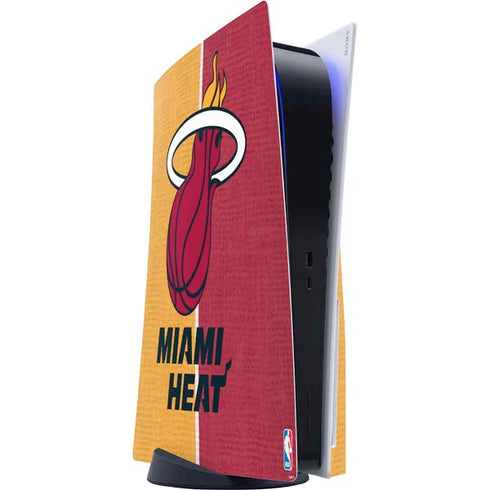 NBA Miami Heat Canvas PS5 Console Skin
