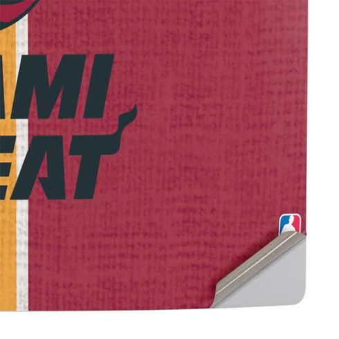 NBA Miami Heat Canvas PS5 Console Skin