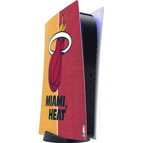 NBA Miami Heat Canvas PS5 Digital Edition Console Skin