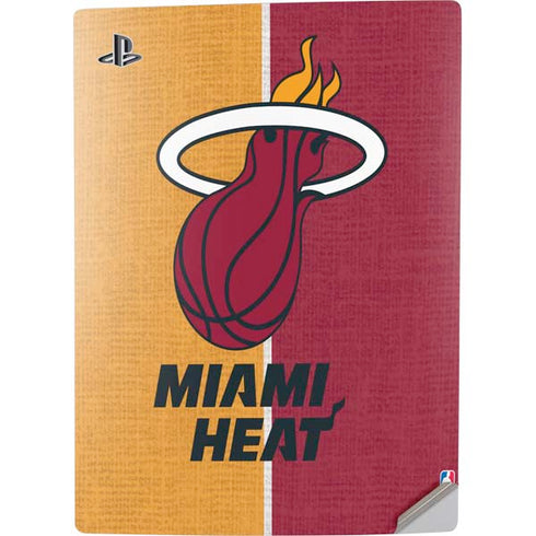 NBA Miami Heat Canvas PS5 Digital Edition Console Skin