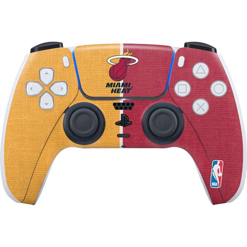 NBA Miami Heat Canvas PS5 Controller Skin