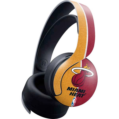 NBA Miami Heat Canvas PULSE 3D Wireless Headset for PS5 Skin