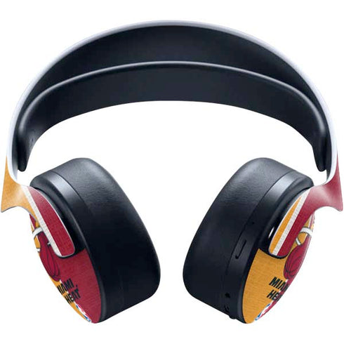 NBA Miami Heat Canvas PULSE 3D Wireless Headset for PS5 Skin