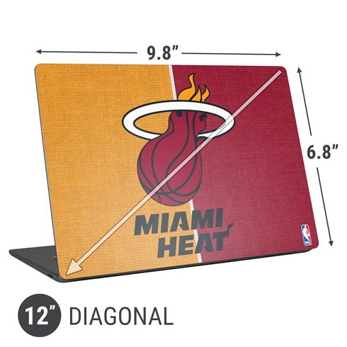 NBA Miami Heat Canvas Universal Laptop 12in (9.8 x 6.8in) Skin