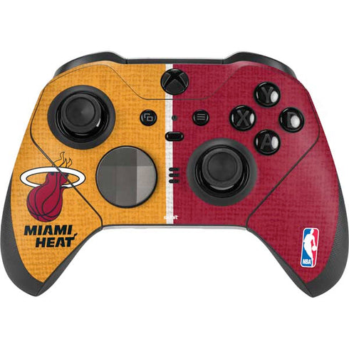NBA Miami Heat Canvas Xbox Elite Wireless Controller Series 2 Skin