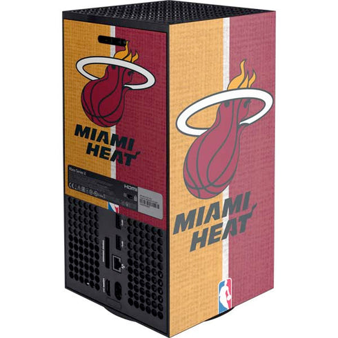 NBA Miami Heat Canvas Xbox Series X Console Skin