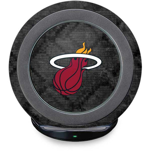 NBA Miami Heat Dark Rust Fast Charge Wireless Charging Stand Skin