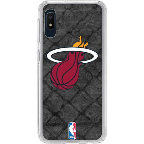 NBA Miami Heat Dark Rust Galaxy A10e Clear Case