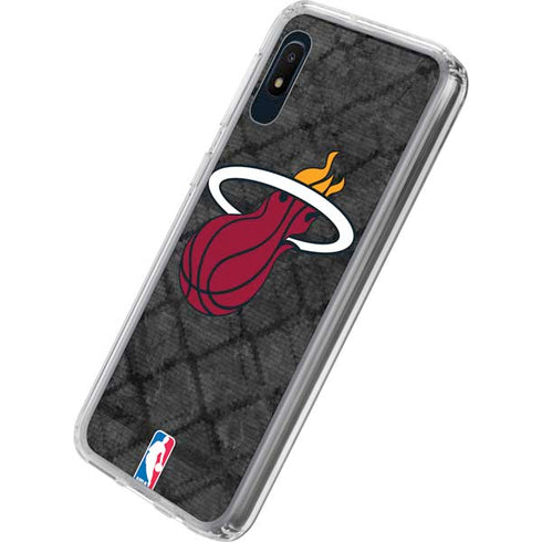 NBA Miami Heat Dark Rust Galaxy A10e Clear Case