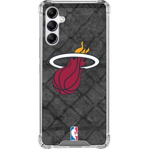 NBA Miami Heat Dark Rust Galaxy A14 5G Clear Case