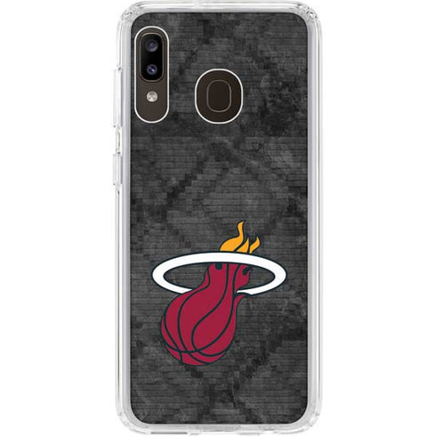 NBA Miami Heat Dark Rust Galaxy A20 Clear Case