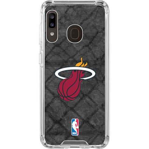 NBA Miami Heat Dark Rust Galaxy A30 Clear Case
