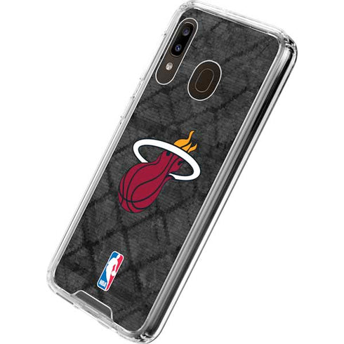 NBA Miami Heat Dark Rust Galaxy A30 Clear Case