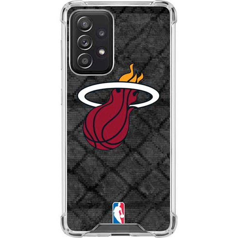 NBA Miami Heat Dark Rust Galaxy A52 5G Clear Case
