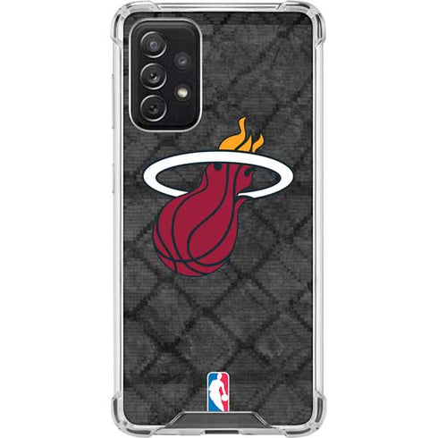 NBA Miami Heat Dark Rust Galaxy A72 5G Clear Case