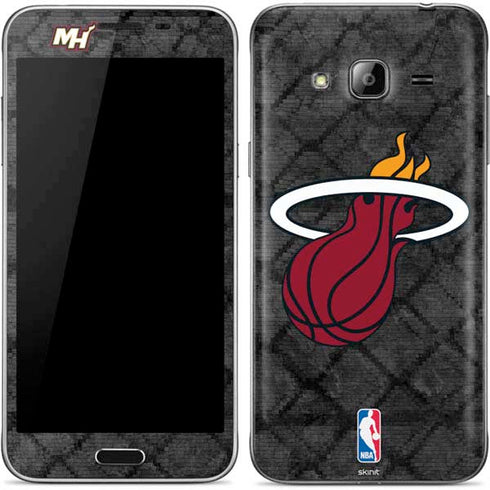 NBA Miami Heat Dark Rust Galaxy J3 Skin