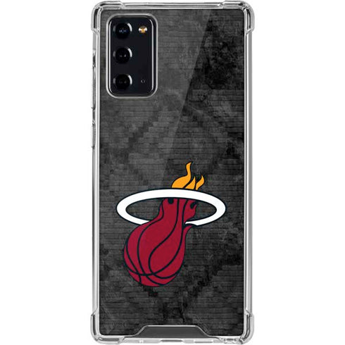 NBA Miami Heat Dark Rust Galaxy Note20 5G Clear Case