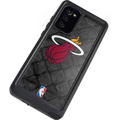 NBA Miami Heat Dark Rust Galaxy Note20 5G Waterproof Case