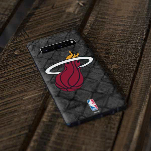 NBA Miami Heat Dark Rust Galaxy S10 Skin